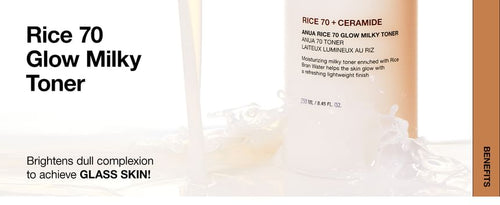 Anua - Rice 70 Glow Milky Toner