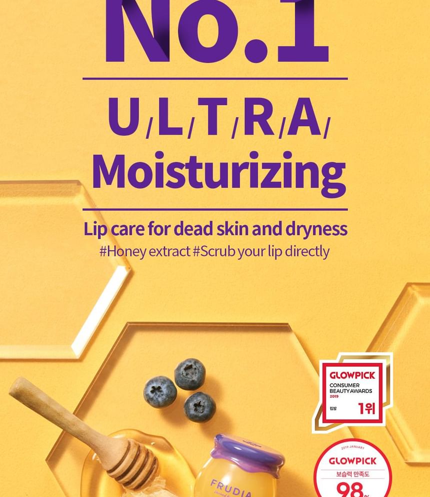 FRUDIA - Blueberry Hydrating Honey Lip Balm