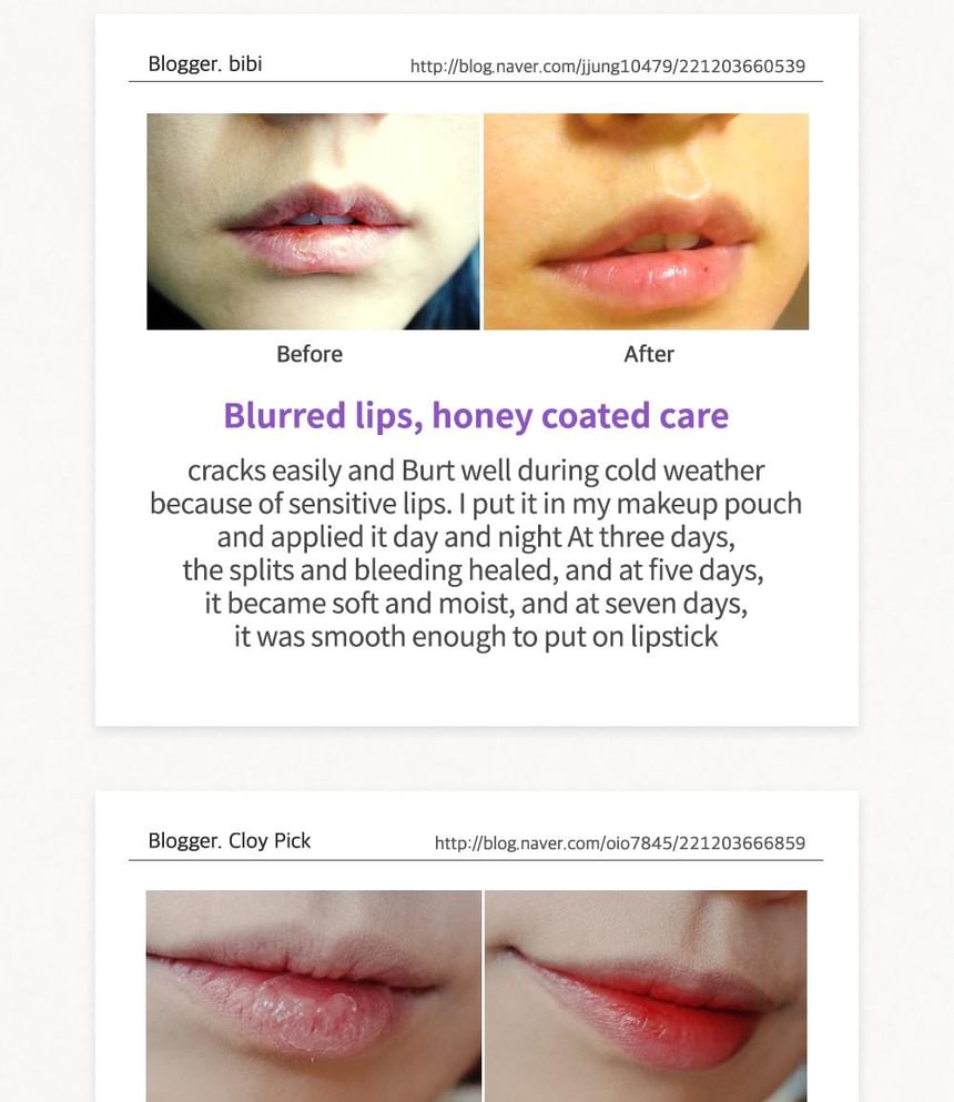 FRUDIA - Blueberry Hydrating Honey Lip Balm