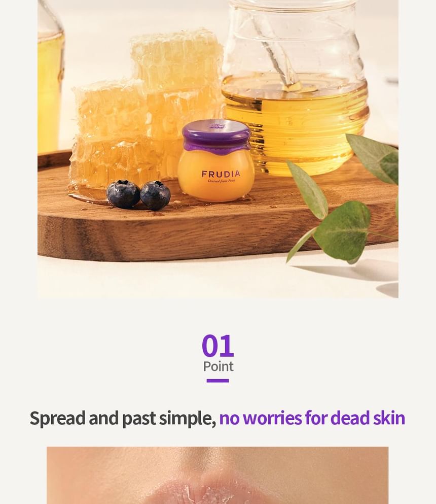 FRUDIA - Blueberry Hydrating Honey Lip Balm